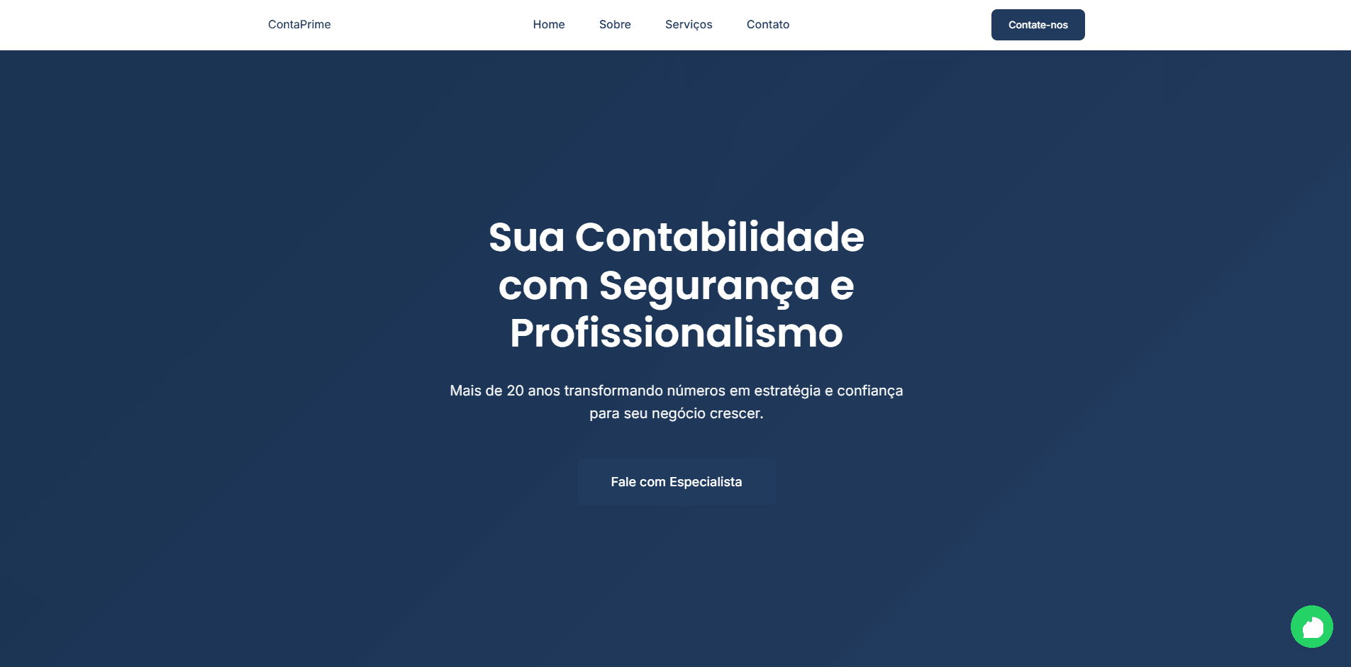 Site Institucional Conta Prime
