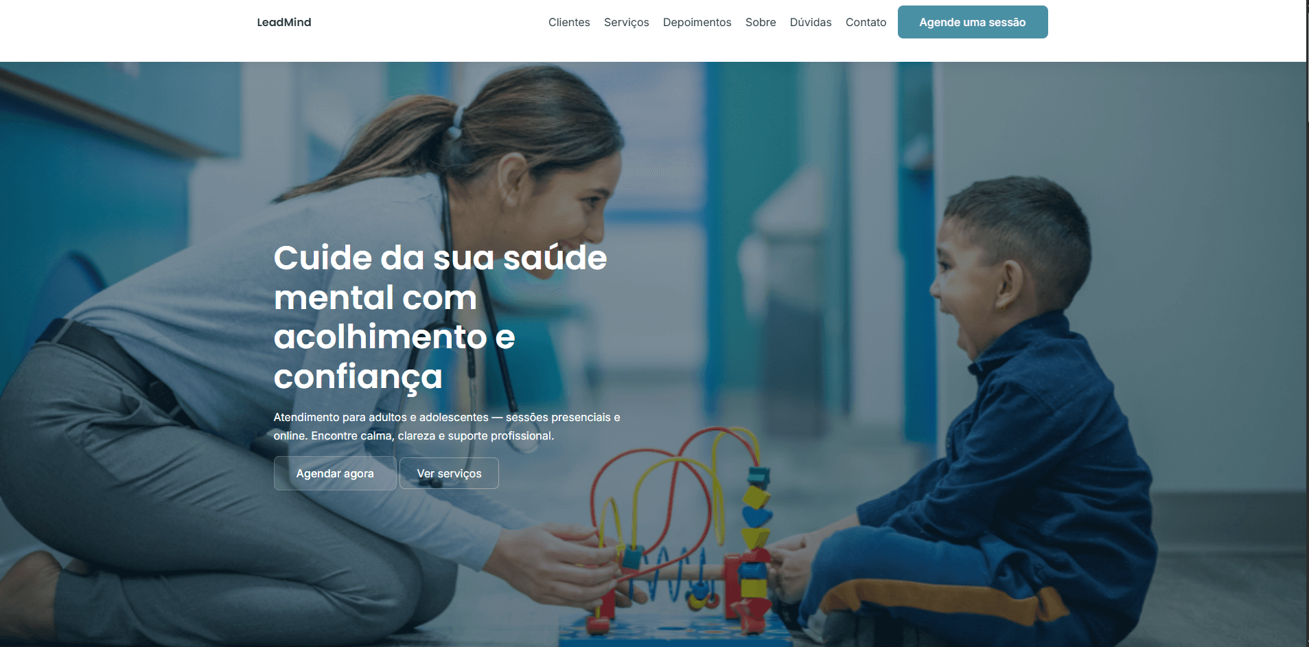 Landing Page Lead Mind